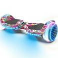 Tcdjtc Hoverboard with Bluetooth and Led Lights, Balance Board for Kids, Kids Outdoor Toys with 9 Mph Max Speed, All Terrain Hoverboard with UL 2272 Safety Standard