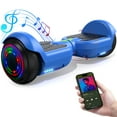 Tcdjtc Hoverboard with Bluetooth and Led Lights, Balance Board for Kids, Kids Outdoor Toys with 9 Mph Max Speed, All Terrain Hoverboard with UL 2272 Safety Standard