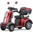 Tcdjtc Mobility Scooters for Seniors & Adult, Off Road Disability Scooter with 400lbs Capacity, Motorized Scooter for Seniors with Rear Trunk, Powered Mobility Scooters 25 Miles 3-Speed Long Range