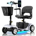 Tcdjtc Mobility Scooters for Seniors, Electric Scooter with Seat, 4 Wheels Motorized Scooter for Adults, Foldable Mobility Scooter with 300LBS Capacity, Lightweight Electric Wheelchair