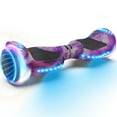 Tcdjtc Self-Balance Scooter for Kids, Kids Scooter with 9MPH Max Speed, Electric Scooter with Bluetooth Speakers, Hover Off Road Board Electric Scooter with LED Lights & 400W Motor
