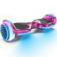 Tcdjtc Self-Balance Scooter for Kids, Kids Scooter with 9MPH Max Speed, Electric Scooter with Bluetooth Speakers, Hover Off Road Board Electric Scooter with LED Lights & 400W Motor