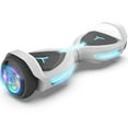 Tcdjtc Self Balancing Scooter with Bluetooth Speaker and LED Lights, Dual Motor Scooter, 6.5" Tires