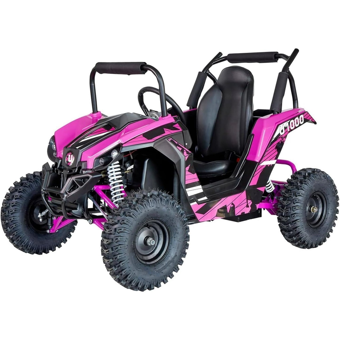 UTV Ride on Car (Large), 48V Shock Absorber Electric Vehicles with Disk Brake, Gear Switch, Steel Frame, Off-Road Tire, Flexible Seat Belt and Seat, Three-Speed Parental Limit-Lock Function