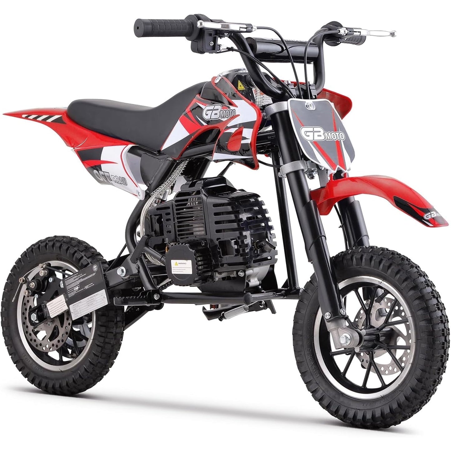 WAWA 49CC Dirt Bike, Mini Bike 2-Stroke Gas Powered off Road with Max Speed 20MPH, Pull Start