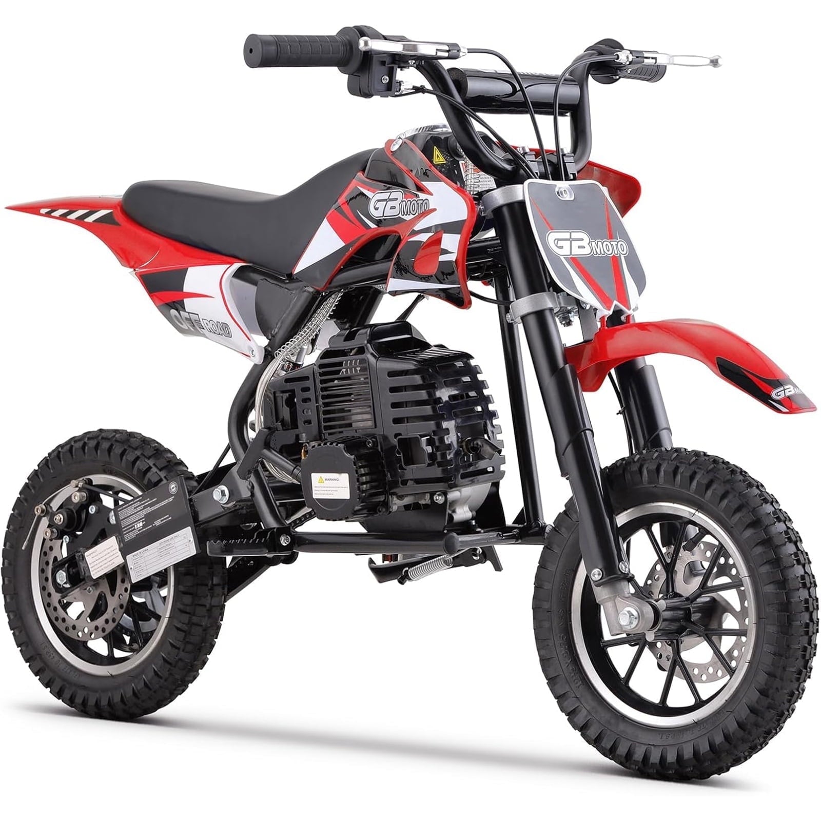 WAWA 49CC Dirt Bike, Mini Bike 2-Stroke Gas Powered off Road with Max Speed 20MPH, Pull Start