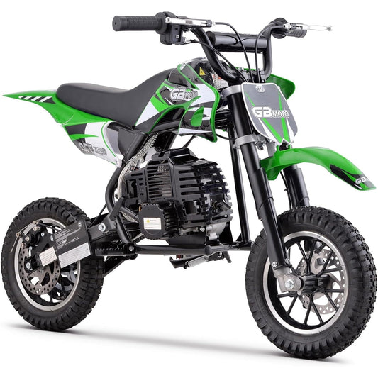 WAWA 49CC Dirt Bike, Mini Bike 2-Stroke Gas Powered off Road with Max Speed 20MPH, Pull Start