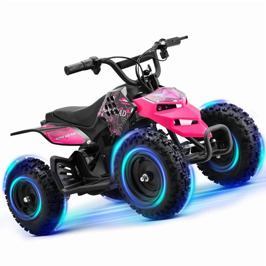 QEASET Dirt Quad 12V 350W Motor ATV with Toolkit, Monster Insect ATV, Holiday Gifts
