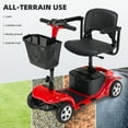 4 Wheels Mobility Scooter for Seniors, Tcdjtc Motorized Scooter for Adult, Folding Mobility Scooter with 300lbs Capacity, mobile scooters for elderly, All Terrain Mobility Scooter with 15 Miles Range
