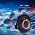 Tcdjtc Hoverboard with Bluetooth and Led Lights, Balance Board for Kids, Kids Outdoor Toys with 9 Mph Max Speed, All Terrain Hoverboard with UL 2272 Safety Standard