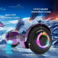 Tcdjtc Hover Self-Balance Scooter for Kids Board, Off Road Electric Scooter with LED Lights & 400W Motor, Electric Scooter with Bluetooth Speakers, Kids Scooter with 9MPH Max Speed