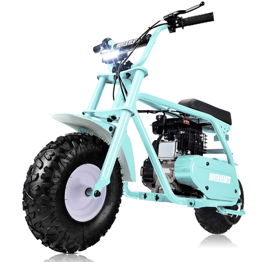 Aoemoe 99CC MB001 Gasoline Mini Dirt Bike,4-Stroke 18MPH Off Road Motorcycle, Weight Support Up to 165 LBS - Mint Green