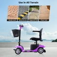 Arshin Upgrade 4 Wheels Mobility Scooters for Seniors & Adult,Foldable Mobility Wheelchair for Adult,All Terrain Motorized Scooters with 300 LBS,Long Travel Range,Basket,Rotating Seat,Purple 4.4 stars out of 7 reviews (4.4)| 7 ratings