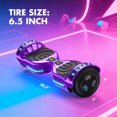Hoverboard for Kids with 9 mph Max Speed, Tcdjtc Electric Scooters with LED Lights & Bluetooth Speakers, All Terrain Hoverboard for Adults, Off Road Hoverboard with UL2272 Certified