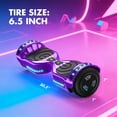 Tcdjtc Hoverboard with Bluetooth and Led Lights, Balance Board for Kids, Kids Outdoor Toys with 9 Mph Max Speed, All Terrain Hoverboard with UL 2272 Safety Standard