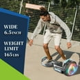 Hoverboard for Kids with 9 mph Max Speed, Tcdjtc Electric Scooters with LED Lights & Bluetooth Speakers, All Terrain Hoverboard for Adults, Off Road Hoverboard with UL2272 Certified