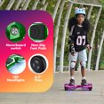 Electric Scooter with Bluetooth Speakers, Hover Off Road Board Electric Scooter with LED Lights & 400W Motor, Kids Scooter with 9MPH Max Speed, Tcdjtc Self-Balance Scooter for Kids