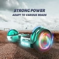 Electric Scooter with Bluetooth Speakers, Tcdjtc Self-Balance Scooter for Kids, Hover Off Road Board Electric Scooter with LED Lights & 400W Motor, Kids Scooter with 9MPH Max Speed