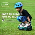 Hover Off Road Board Electric Scooter with LED Lights & 400W Motor, Kids Scooter with 9MPH Max Speed, Electric Scooter with Bluetooth Speakers, Tcdjtc Self-Balance Scooter for Kids