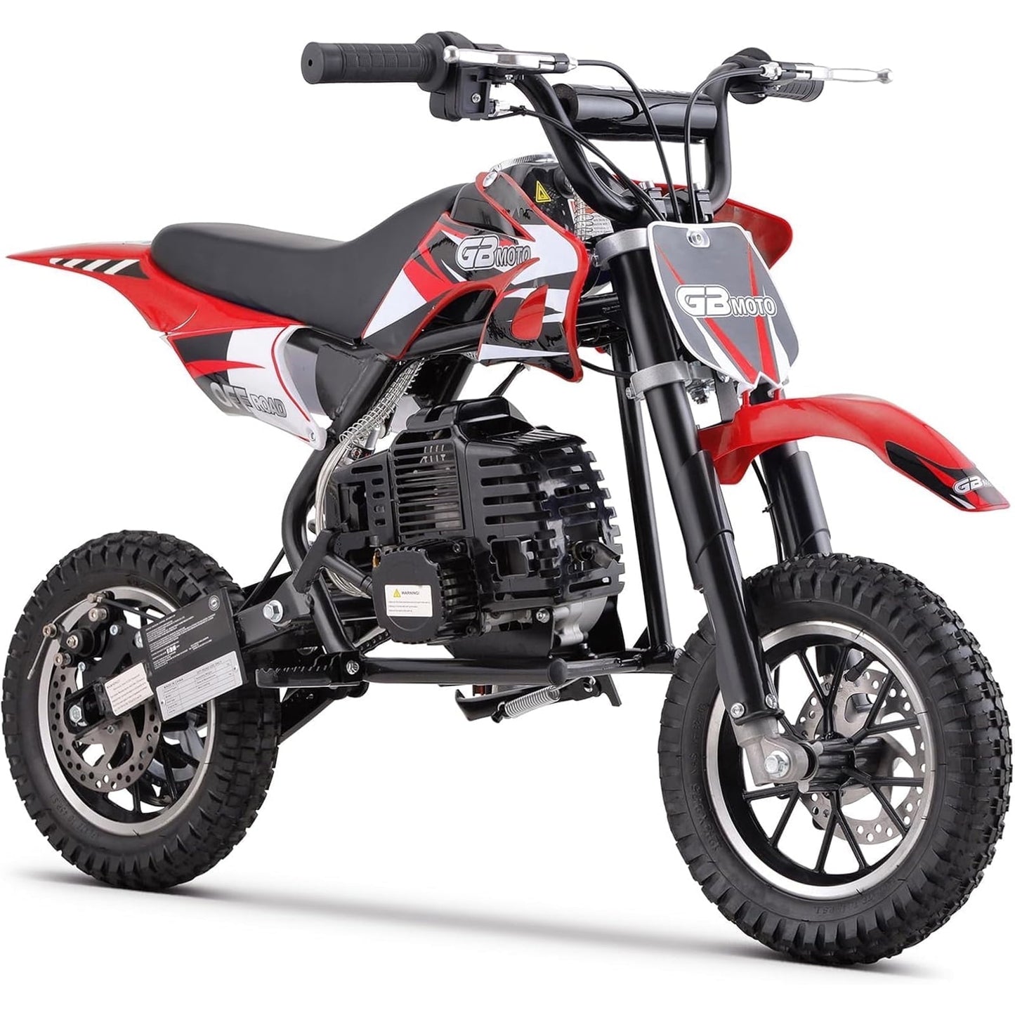 Arshin 50cc 2-Stroke Gas Dirt Bike - 20 MPH Max Speed,Disc Brakes,Perfect Youth & Adult Beginner Pit Bike(Red)