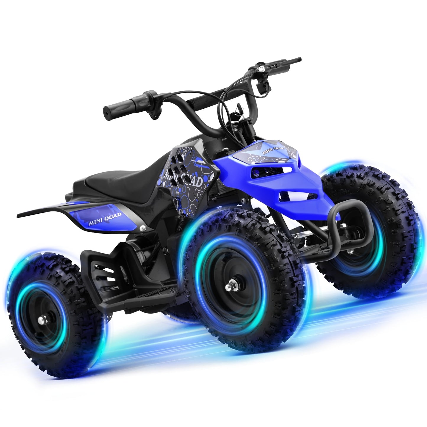 Aoemoe Dirt Quad 12V Powered Ride-on, up to 9 mph, Electric 4-Wheeler for Kids 8+(Blue)