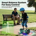 Tcdjtc Hoverboard with Bluetooth and Led Lights, Balance Board for Kids, Kids Outdoor Toys with 9 Mph Max Speed, All Terrain Hoverboard with UL 2272 Safety Standard