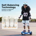 Hover Off Road Board Electric Scooter with LED Lights & 400W Motor, Kids Scooter with 9MPH Max Speed, Electric Scooter with Bluetooth Speakers, Tcdjtc Self-Balance Scooter for Kids