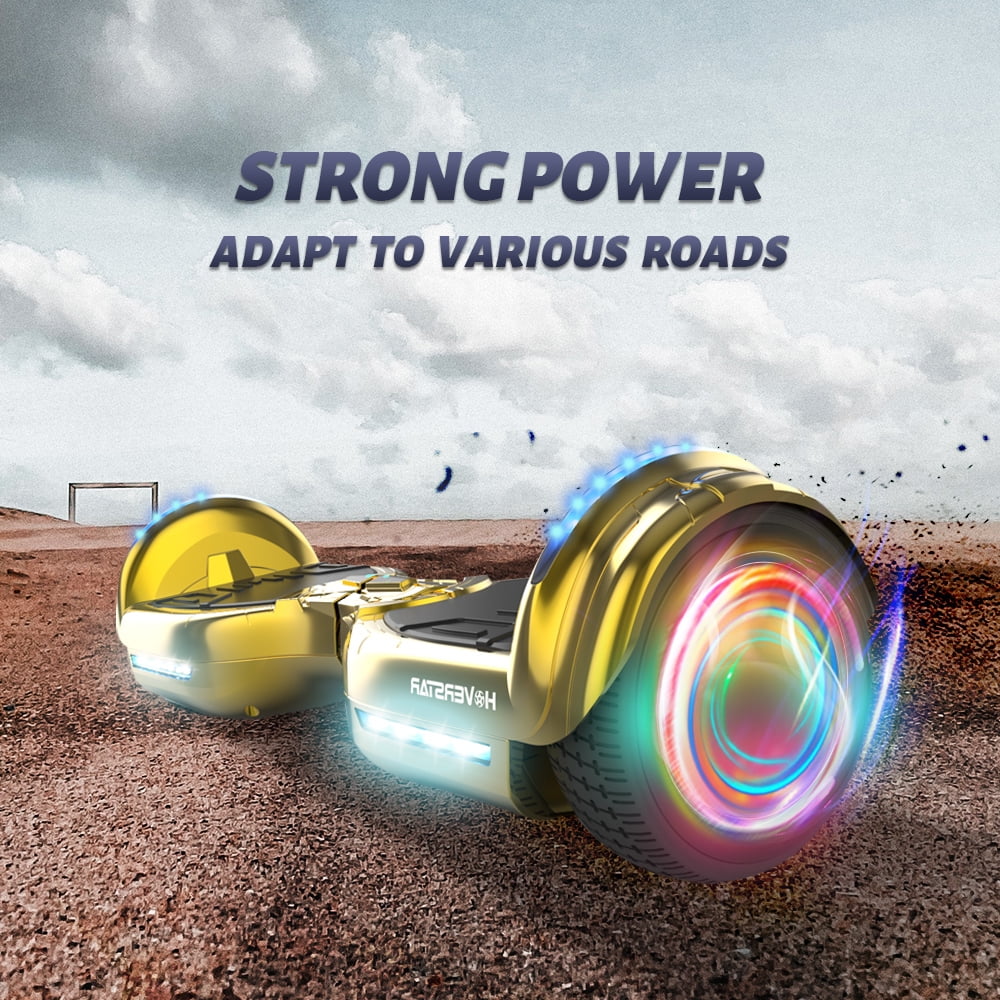 Mosta Hover Electric Scooter Board for Kids & Adults, 9 mph & 9 Miles All Terrain Self-Balance Scooter with Bluetooth and Led Lights,6.5 inch,165 lbs capacity,LED Light,Perfect Gift