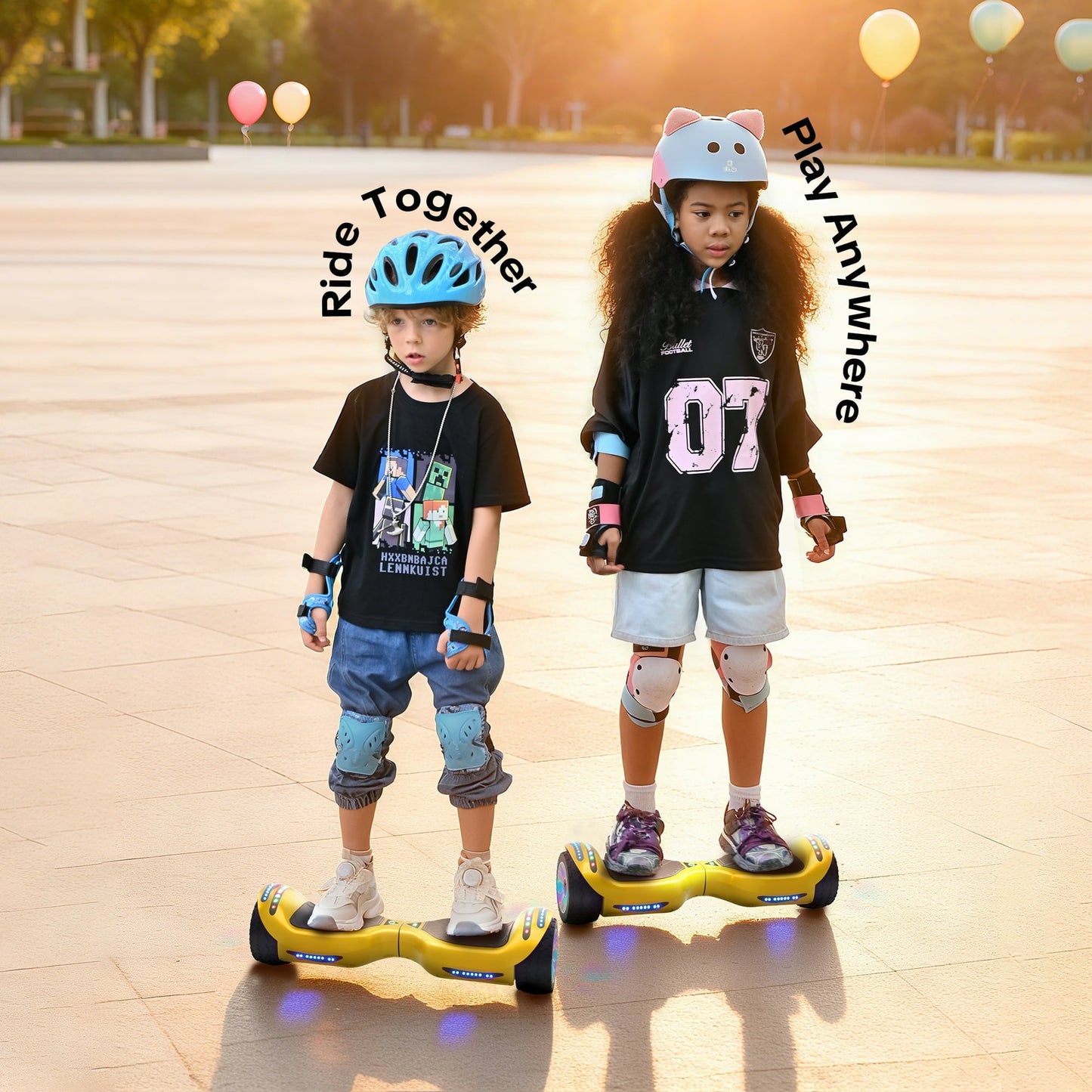 Mosta Electric Hoverboard with New Version Bluetooth Hover Board, Chrome and Design Color Self-Balance Electric Scooter