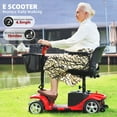4 Wheels Mobility Scooter for Seniors, Tcdjtc Motorized Scooter for Adult, Folding Mobility Scooter with 300lbs Capacity, mobile scooters for elderly, All Terrain Mobility Scooter with 15 Miles Range