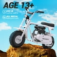 Tcdjtc 99cc Gas Powered Mini Dirt Bike, 21MPH Off-Road Motorcycle for Kids and Adults, Dual Disc Brakes, Rear Suspension, As Gifts for Kids, Halloween Gift, Christmas Gift