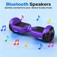 Tcdjtc Self-Balance Scooter for Kids, Electric Scooter with Bluetooth Speakers, Hover Off Road Board Electric Scooter with LED Lights & 400W Motor, Kids Scooter with 9MPH Max Speed