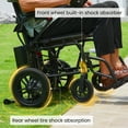 Foldable Electric Wheelchairs for Adults, Tcdjtc Power Wheelchair with 15 Miles Travel Range, Motorized Wheelchairs for Seniors, Light Weight Wheelchairs Foldable for Senior Support 397 lbs