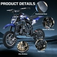 49cc Dirt Bike for Kids, Tcdjtc Gas Dirt Bike with 27 Miles Max Range, Kids Dirt Bike with 18 MPH Max Speed, Gas Powered Dirt Bike with 132 LBS Capacity, Mini Motorcycles for Kids, Gas Mini Bike