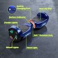 Electric Scooter with Bluetooth Speakers, Tcdjtc Self-Balance Scooter for Kids, Hover Off Road Board Electric Scooter with LED Lights & 400W Motor, Kids Scooter with 9MPH Max Speed