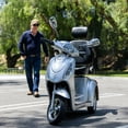 Tcdjtc Mobility Scooters for Seniors, Motorized Scooter for Adults with 3 Wheels, Off Road Disability Scooter with 25-31 Miles Long Range, Electric Mobility Scooter with 800W Motor, 500 lb Capacity