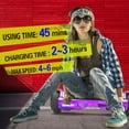 Off Road Electric Scooter with LED Lights & 400W Motor, Tcdjtc Hover Self-Balance Scooter for Kids Board, Electric Scooter with Bluetooth Speakers, Kids Scooter with 9MPH Max Speed, All Terrain
