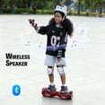 Electric Scooter with Bluetooth Speakers, Tcdjtc Self-Balance Scooter for Kids, Hover Off Road Board Electric Scooter with LED Lights & 400W Motor, Kids Scooter with 9MPH Max Speed