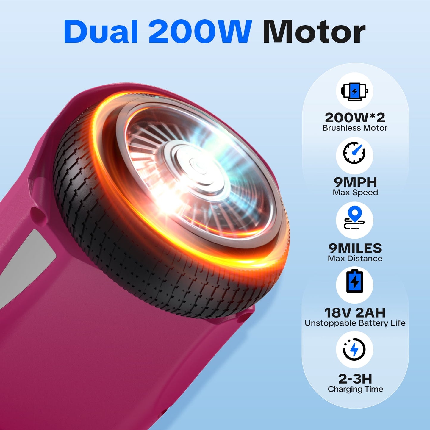 Hoverboard for Kids with 9 mph Max Speed, Tcdjtc Electric Scooters with LED Lights & Bluetooth Speakers, All Terrain Hoverboard for Adults, Off Road Hoverboard with UL2272 Certified