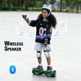 Electric Scooter with Bluetooth Speakers, Tcdjtc Self-Balance Scooter for Kids, Hover Off Road Board Electric Scooter with LED Lights & 400W Motor, Kids Scooter with 9MPH Max Speed