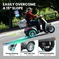 Tcdjtc 4 Wheel Mobility Scooters for Seniors, Adult Scooter with 800W Motor, Motorized Scooter for Adults, Heavy Duty Electric Scooter with 500 lb Capacity, 31 Miles Long Range, Instructions Included