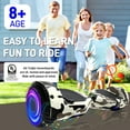 Tcdjtc Hoverboard with 165LBS Capacity, Self Balancing Scooter with 9 Miles Max Range