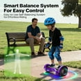Off Road Hoverboards with Bluetooth, Tcdjtc Self Balancing Scooter with LED Lights, 6.5" Tires