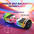 Tcdjtc Hoverboard with Bluetooth and Led Lights, Balance Board for Kids, Kids Outdoor Toys with 9 Mph Max Speed, All Terrain Hoverboard with UL 2272 Safety Standard