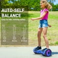 Off Road Electric Scooter with LED Lights & 400W Motor, Tcdjtc Self-Balance Scooter for Kids, Electric Scooter with Bluetooth Speakers, Kids Scooter with 9MPH Max Speed, All Terrain Scooter