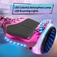 Tcdjtc Self-Balance Scooter for Kids, Kids Scooter with 9MPH Max Speed, Electric Scooter with Bluetooth Speakers, Hover Off Road Board Electric Scooter with LED Lights & 400W Motor