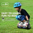 Electric Scooter with Bluetooth Speakers, Hover Off Road Board Electric Scooter with LED Lights & 400W Motor, Kids Scooter with 9MPH Max Speed, Tcdjtc Self-Balance Scooter for Kids