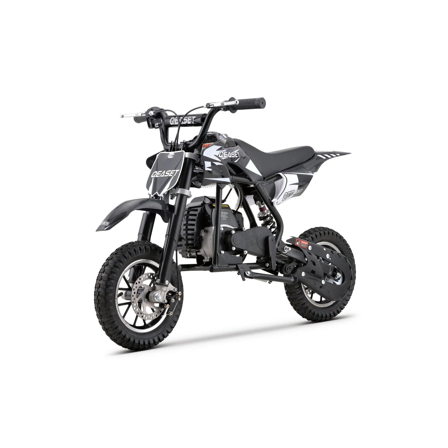 QEASET 49CC Dirt Bike, Gas Powered Mini Bike, Black