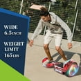Tcdjtc Hoverboard with Bluetooth and Led Lights, All Terrain Hoverboard for Kids & Adult, Self Balancing Scooter with 9 mph Max Speed, Off Road Hoverboard with 10 Mile Range, Electric Board