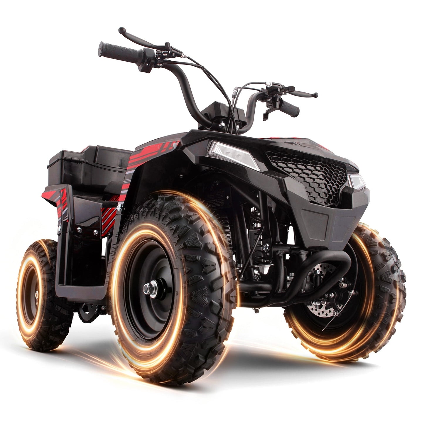 QEASET 125cc Gas 4-Wheel Off-Road, Red
